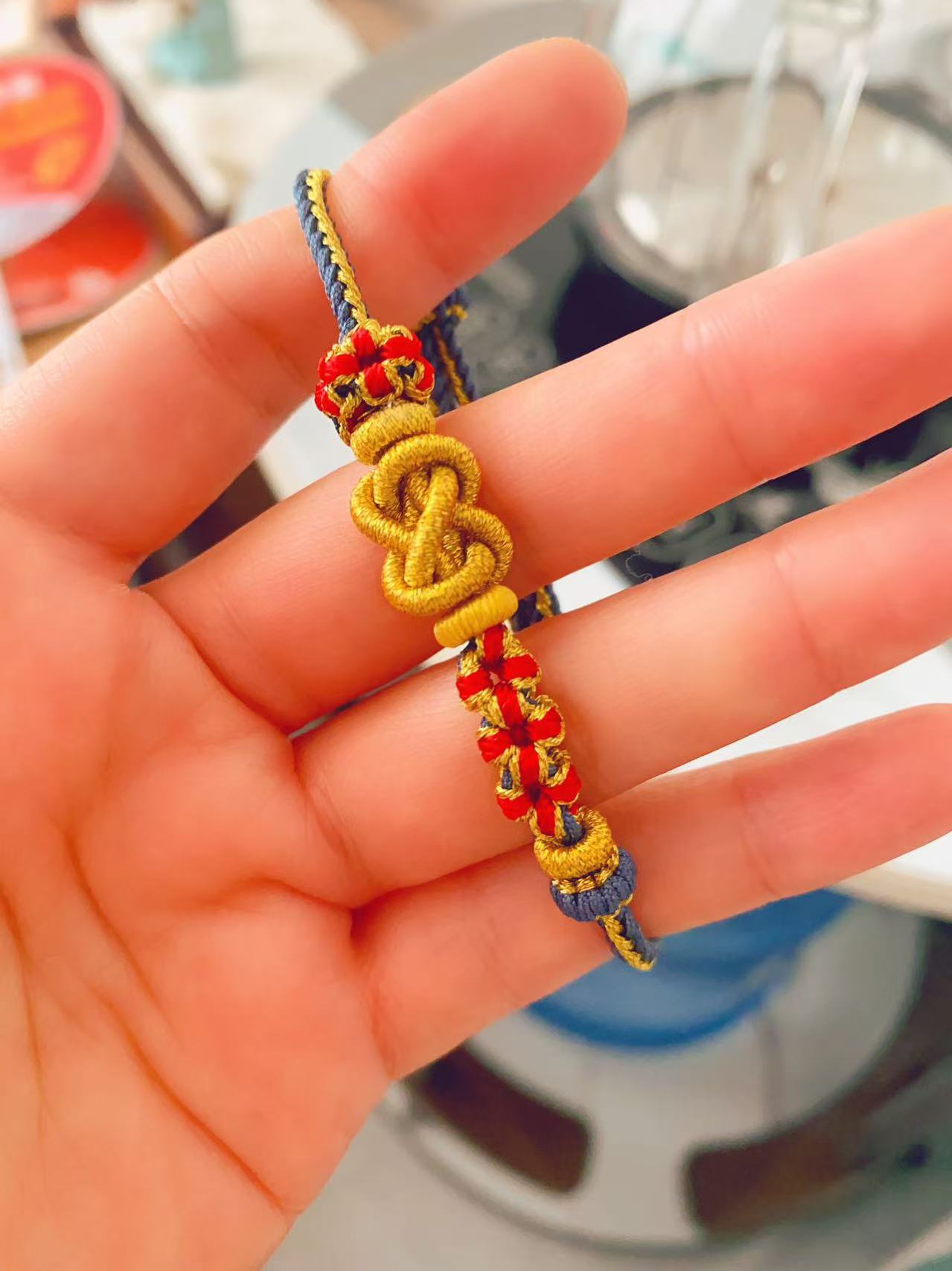 classical traditional knitting bracelet